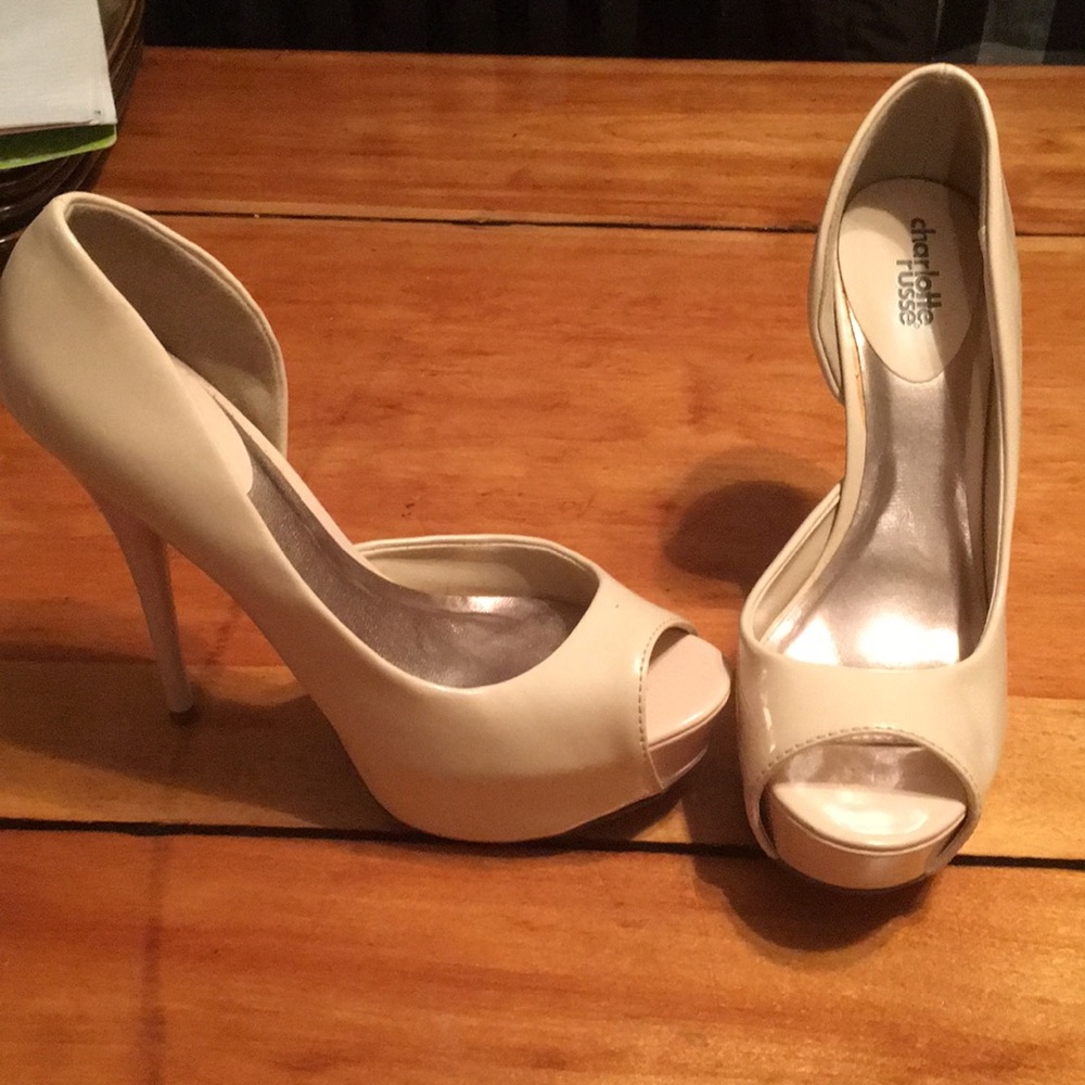 5in beige platform